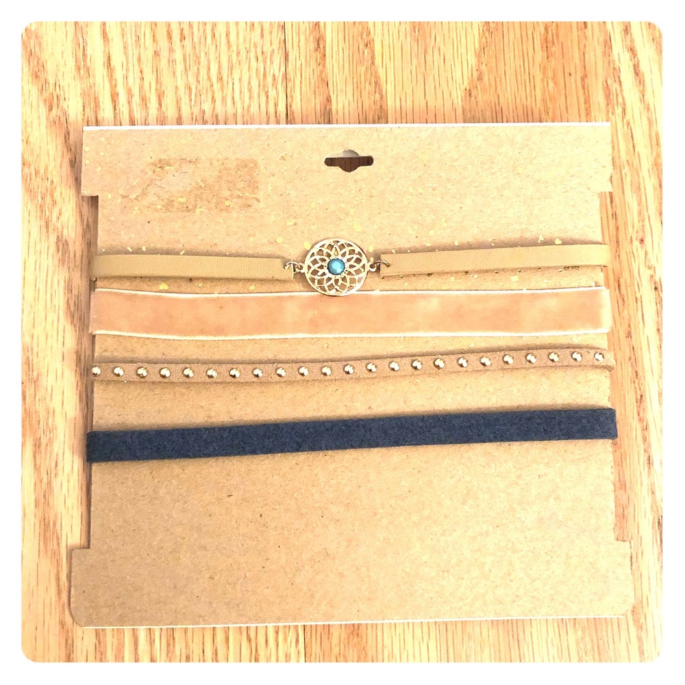 Choker set (Suede/Leather)